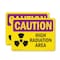 Signmission Radiation & Laser Sign, 3.5 in H x 5 in W, Vinyl Decal, Rectangle OS-2PACK-CR-D-35-L-10170 - alternate 1